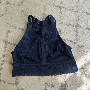 Aerie Navy Lace Bralette
